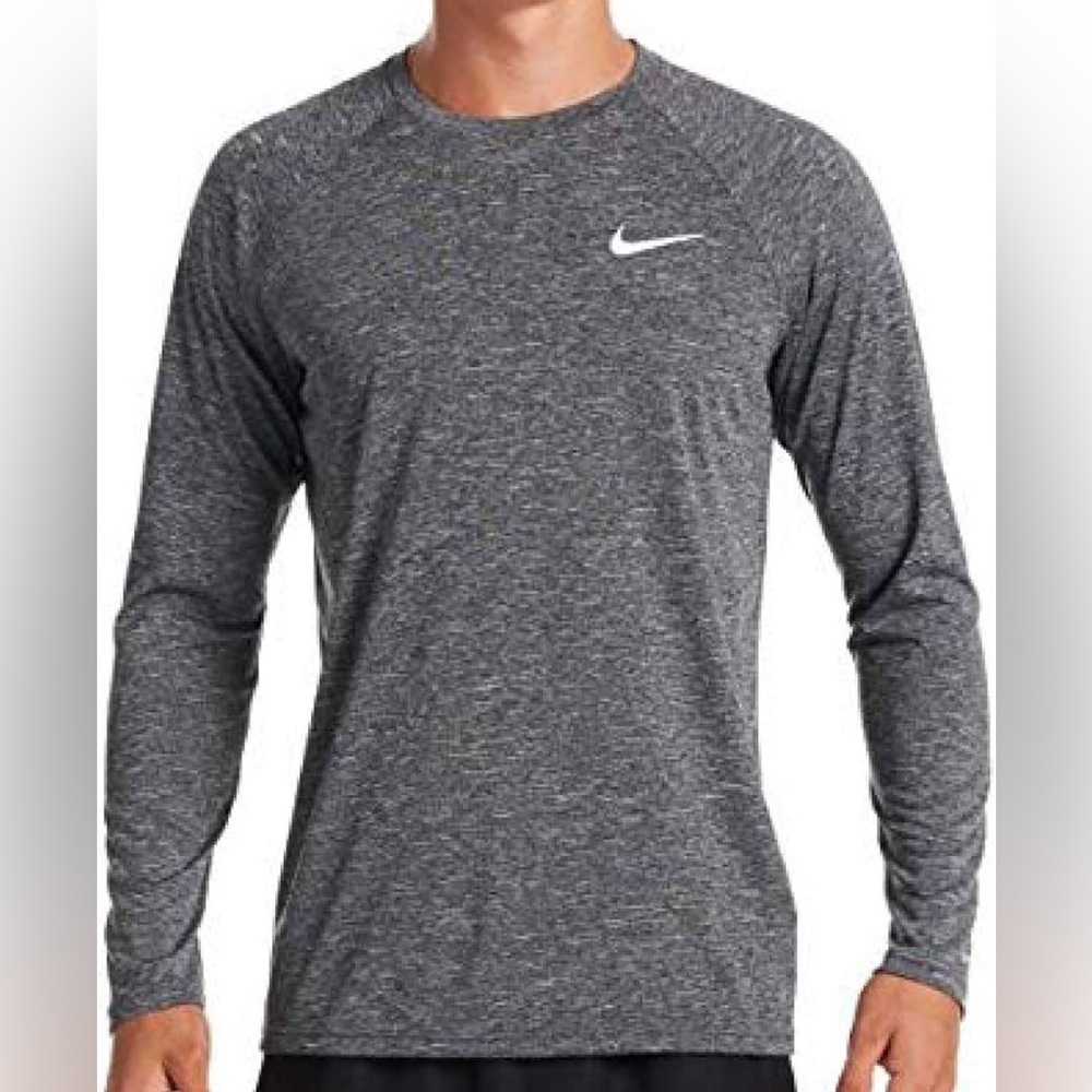 Nike Swim Dri-FIT Gray Long Sleeve Shirt